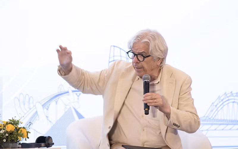 GS Paul Romer - nhà kinh tế học Mỹ đoạt Giải Nobel Kinh tế năm 2018 kỳ vọng sẽ nhìn thấy Đà Nẵng sẽ trở thành một Seoul của châu Á, hay là Thượng Hải. Ảnh XM.