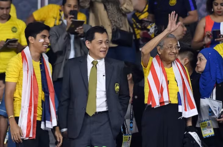 Thủ tướng Malaysia, Mahathir Bin Mohamad đã tới dự khán trận đấu