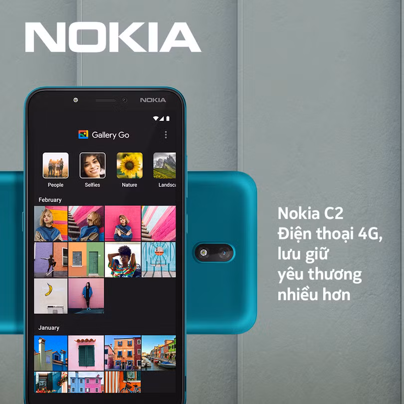 Nokia C2 (ảnh: HMD Global)