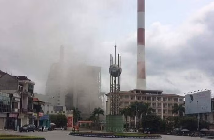 Nhà máy Nhiệt điện Uông bí mới bị phát nổ đầu năm 2020. Ảnh:báo Lao Động
