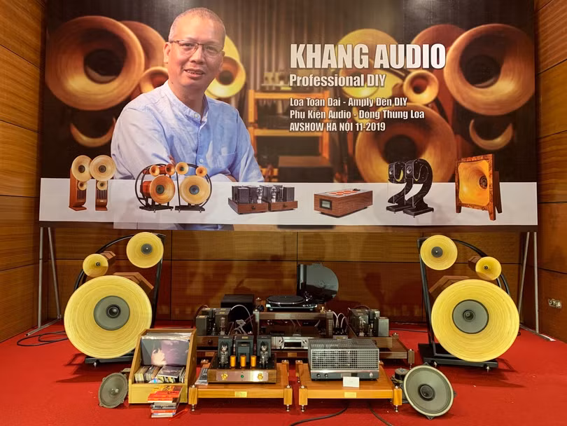 Hệ thống audio loa TrioK và amply 300b Mono block Khang audio DIY