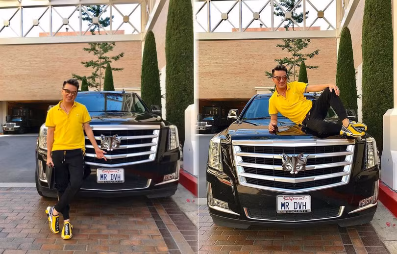 Chiếc xe SUV hạng sang Cadillac Escalade màu đen đươc Đàm Vĩnh Hưng sử dụng bên Mỹ Chiếc xe SUV hạng sang Cadillac Escalade màu đen đươc Đàm Vĩnh Hưng sử dụng bên Mỹ