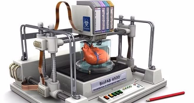 Máy in 3D giúp tái tạo các bộ phận cơ thể (ảnh: giztab)