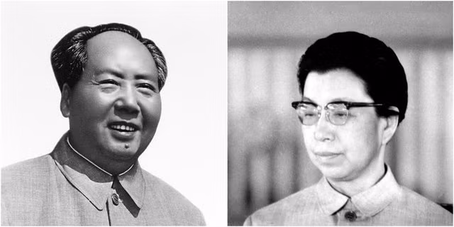 Vợ chồng chủ tịch Mao Trạch Đông (Ảnh AP)
