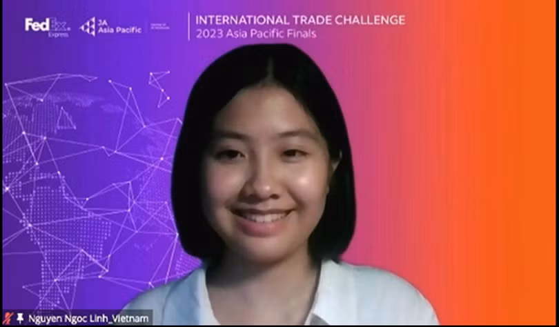 Học sinh Việt Nam giành giải Nhất tại cuộc thi "Thử thách thương mại quốc tế FedEx/JA"