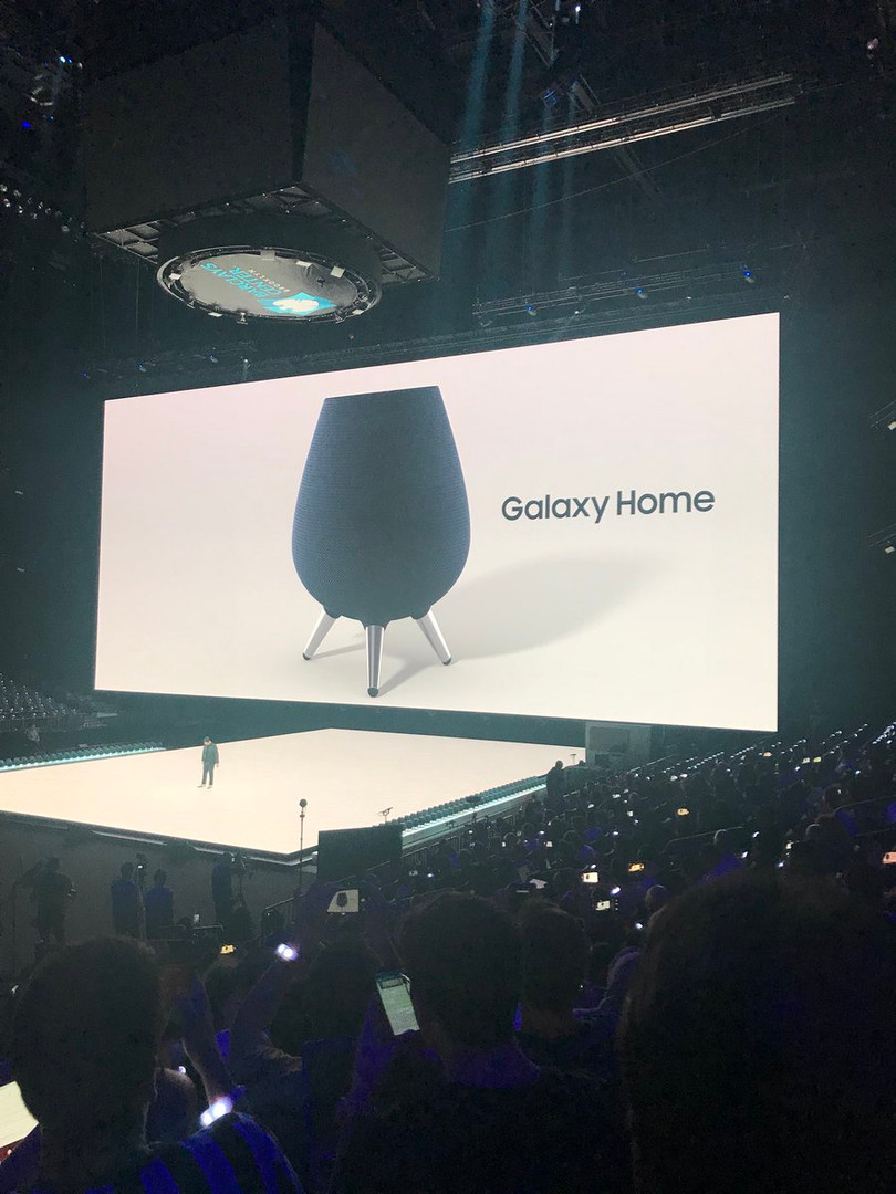 Samsung đã công bố dòng loa thông minh đầu tiên của họ, Galaxy Home. Dòng loa này sẽ hỗ trợ trợ lý ảo thông minh Bixby (Ảnh Twitter) Samsung đã công bố dòng loa thông minh đầu tiên của họ, Galaxy Home. Dòng loa này sẽ hỗ trợ trợ lý ảo thông minh Bixby (Ảnh Twitter)