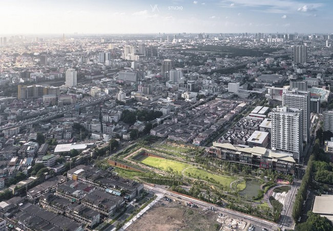 Công viên CU Park, Băng Cốc nhìn từ trên cao (Ảnh Landprocess)
