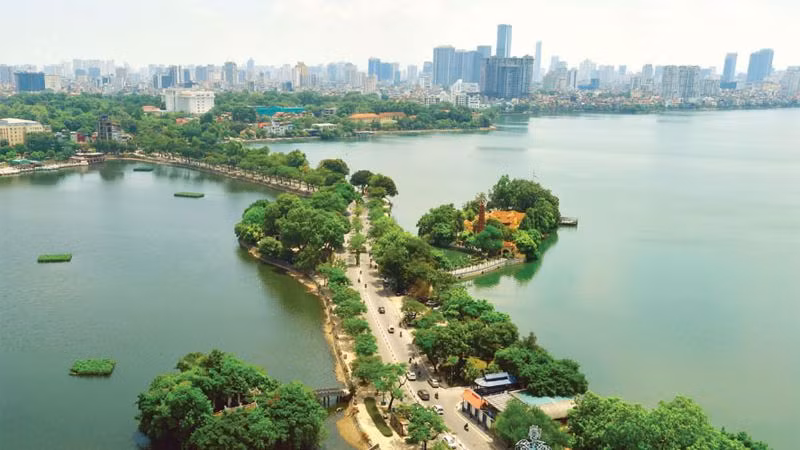 Quận Tây Hồ nhìn từ trên cao