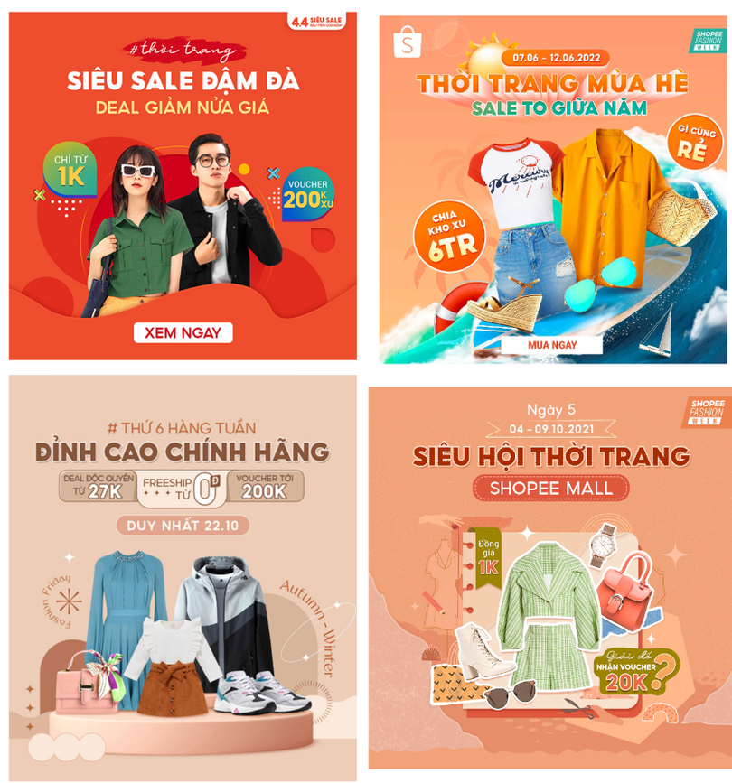 Ngành hàng thời trang Shopee