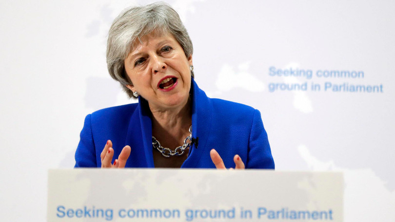 Thủ tướng Anh Theresa May đưa ra đề xuất bất ngờ nhằm cứu vãn thỏa thuận Brexit (Nguồn: Reuters)