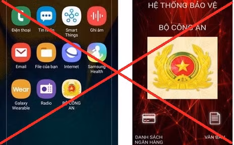 Bộ Công an khẳng định chưa phát hành app nào cho điện thoại thông minh 