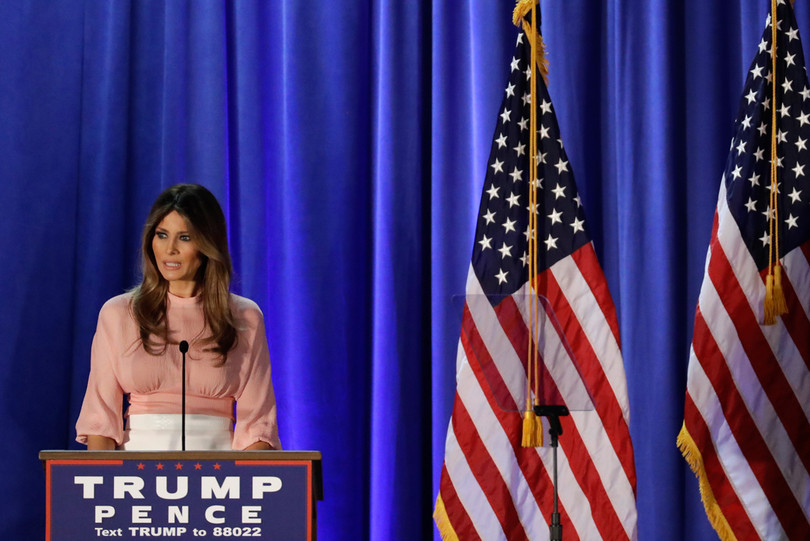 Bà Melania Trump lên tiếng chống lại hành vi bắt nạt trên mạng vào tháng 11 năm 2016 (ảnh: AP)