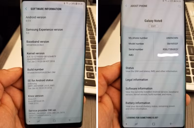 Một số chiếc Note 8 được cập nhật Android Oreo, Note 8 của bạn đã cập nhật chưa? ảnh 1