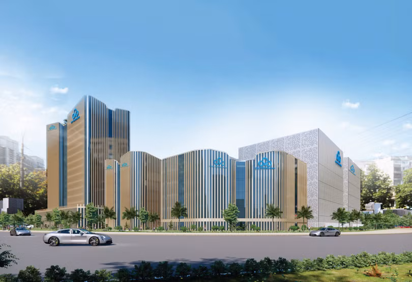 Phối cảnh CMC Hyperscale DC SHTP trung tâm dữ liệu quy mô ở cửa ngõ Đông TP.HCM. Ảnh: CMC