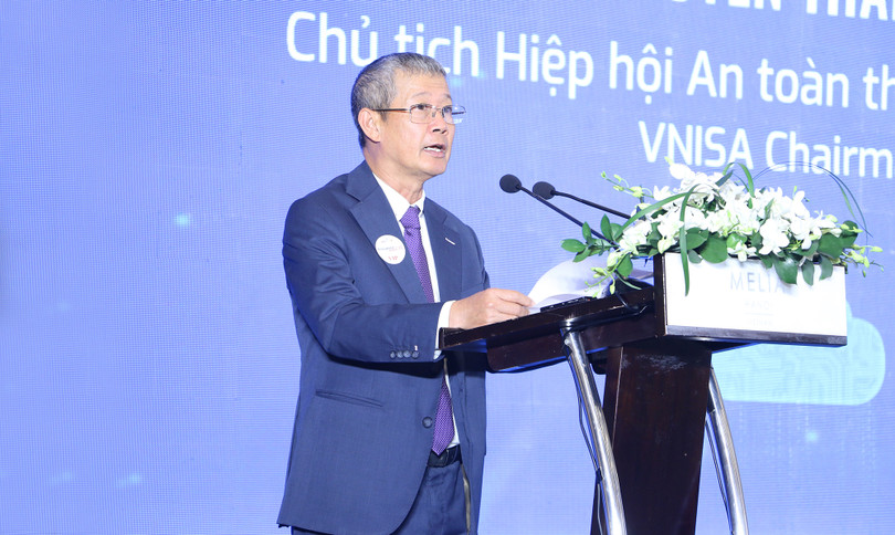 Chủ tịch VNISA Nguyễn Thành Hưng phát biểu tại sự kiện