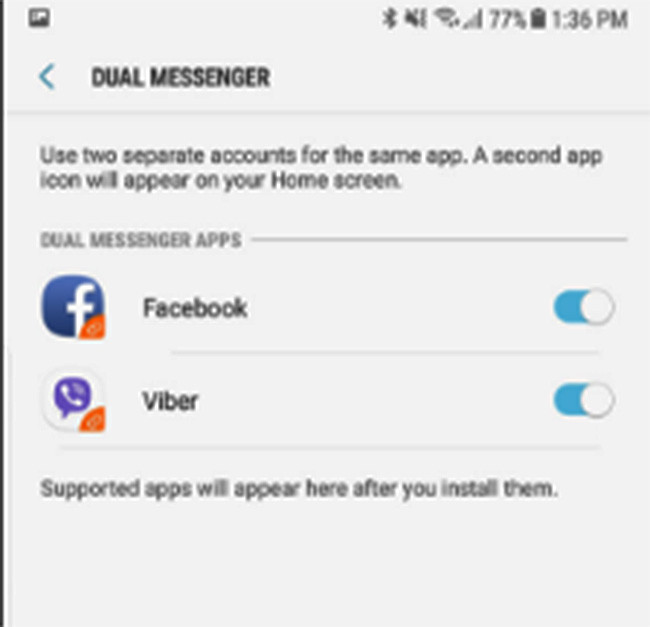 Với Note 8, bạn có thể sử dụng cùng lúc 2 nick Facebook, Viber hay Skype ảnh 5