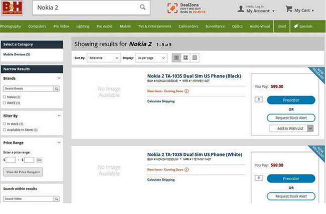Nokia 2 bất ngờ lên kệ ở Mỹ với giá 99 USD ảnh 1