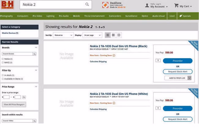 Nokia 2 bất ngờ lên kệ ở Mỹ với giá 99 USD ảnh 1
