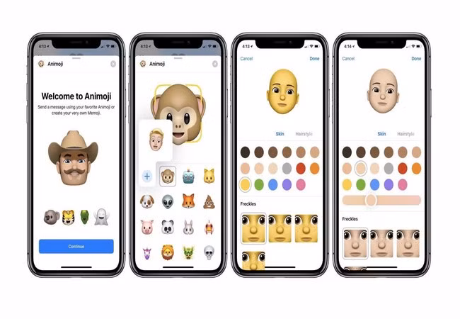 Tính năng Memoji của Apple cho phép bạn tạo ra avatar hoạt hình mà bạn có thể điều khiển bằng khuôn mặt của mình (Ảnh The Verge)