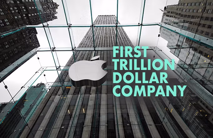 Giá cổ phiếu tăng giúp Apple trở thành công ty đại chúng đầu tiên đạt giá trị vốn hóa thị trường một nghìn tỷ USD (ảnh: appsutra)