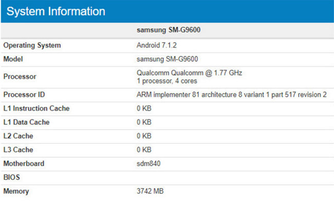 Samsung SM-G9600 lộ diện, có phải là Galaxy S8 mini? ảnh 1