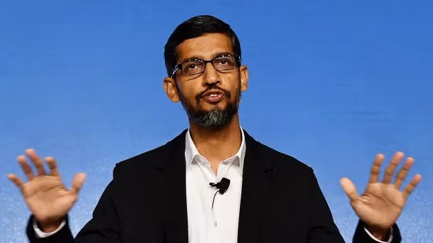 Ông Sundar Pichai, Giám đốc điều hành của Google (ảnh Bloomberg)
