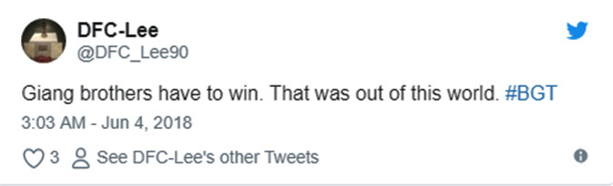 "Anh em họ Giang xứng đáng chiến thắng.Màn trình diễn chưa từng có trên thế giới" "Anh em họ Giang xứng đáng chiến thắng.Màn trình diễn chưa từng có trên thế giới"