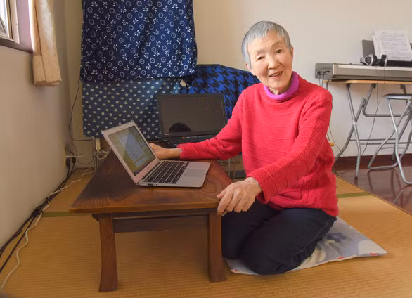 Cụ bà Wakamiya, 83 tuổi, lập trình viên lớn tuổi nhất thế giới - Ảnh: Japan Times