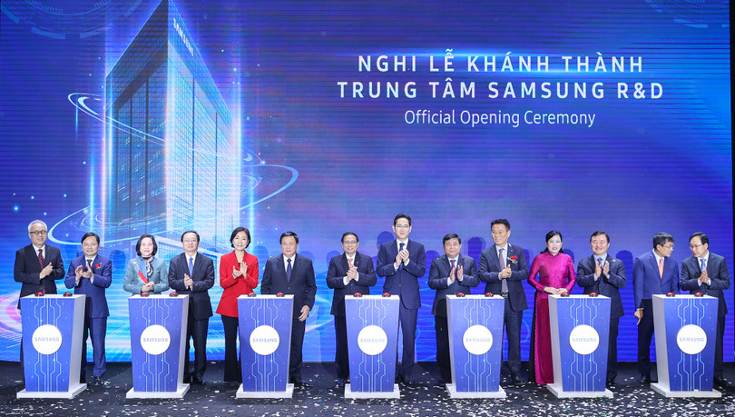 Lễ khánh thành Trung tâm R&D của Samsung tại Hà Nội đã diễn ra vào sáng nay (23/12)