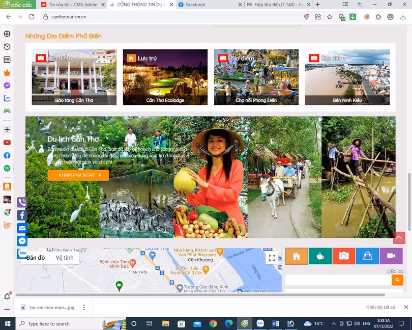 Cổng thông tin du lịch Cần Thơ