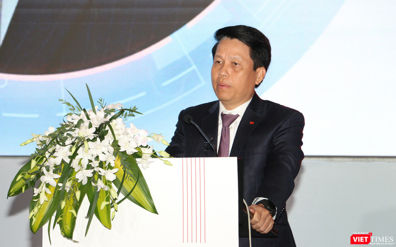 Ông Phạm Tiến Dũng, Phó Thống đốc Ngân hàng Nhà nước phát biểu tại hội thảo Smart Banking 2025