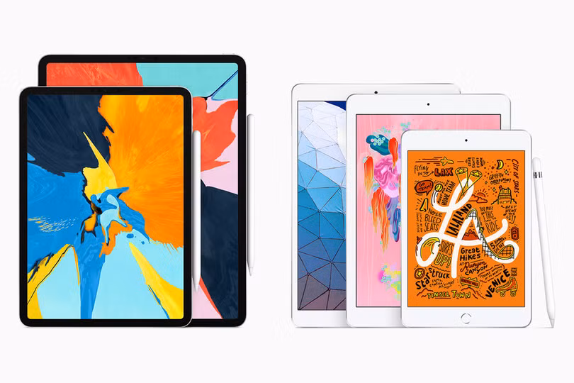 iPad Air và iPad mini 2019 không có đột phá về thiết kế khi nó vẫn mang dáng dấp giống các phiên bản trước đây (ảnh: Apple)