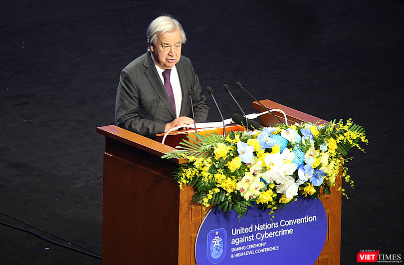 Tổng thư ký LHQ Antonio Guterres phát biểu tại sự kiện