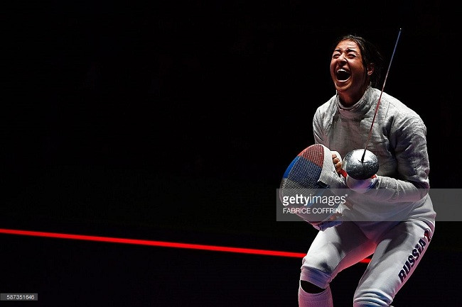 Vận động viên Nga, Yana Egorian giành chiến thắng tại Rio 2016.