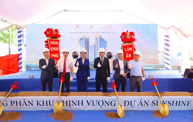 Lãnh đạo Sunshine Group và các đối tác chính thức khởi động Phân khu Thịnh Vượng - Dự án Sunshine Sky City