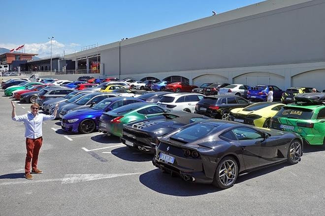 Mốt số lượng lớn siêu xe bị cảnh sát Monaco tịch thu, đưa về bãi tập kết này. 