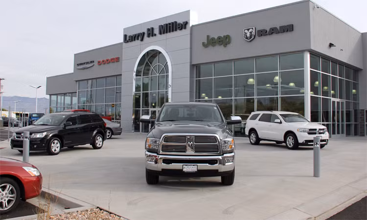 Một đại lý Chrysler-Jeep-Dodge-Ram ở bang Utah, Mỹ. Ảnh: Digital Dealer 