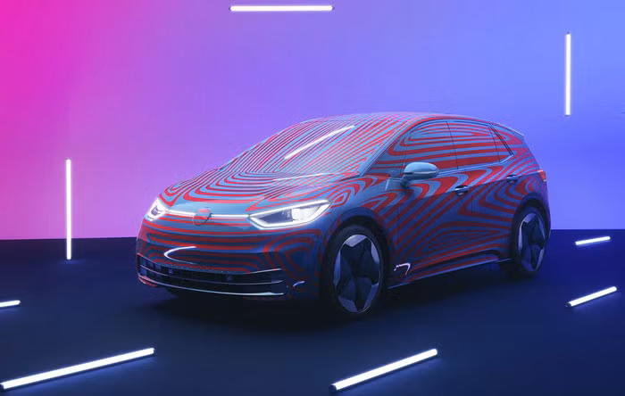 Hình ảnh ban đầu của Volkswagen ID.3. 