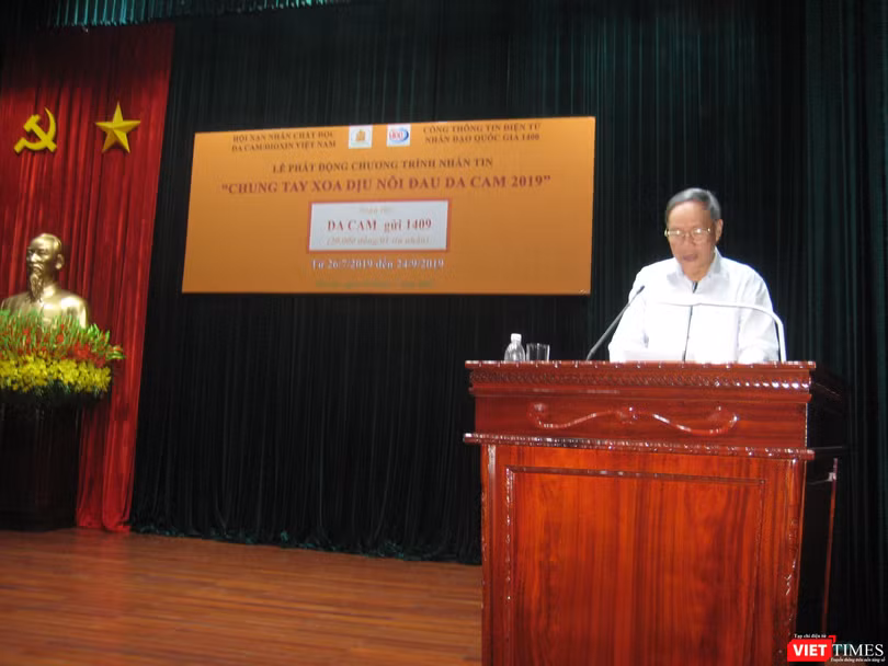 Thượng tướng Nguyễn Văn Rinh - Chủ tịch Hội Nạn nhân Chất độc Da cam/Dioxin Việt Nam phát động chương trình