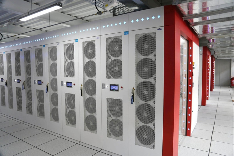 Máy chủ trong trung tâm dữ liệu ở Tây Tạng. Ảnh: SCMP