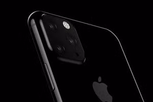 Thiết kế hơi kỳ quặc của iPhone XI (ảnh: @OnLeaks)
