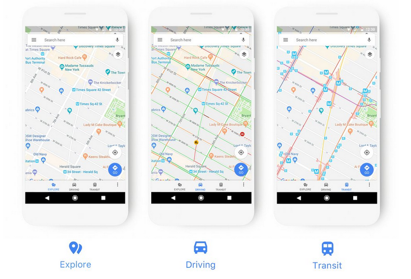 Google Maps sẽ được cập nhật giao diện mới trong một vài tuần tới (ảnh: Phone Arena)