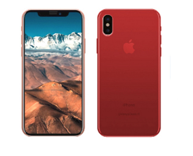 Bạn có thích iPhone X có màu đỏ? (ảnh: Phone Arena)