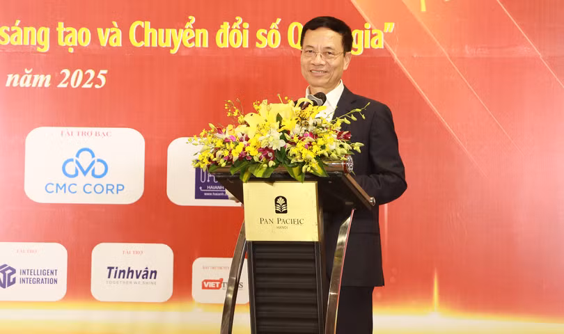 Bộ trưởng Nguyễn Mạnh Hùng phát biểu tại sự kiện