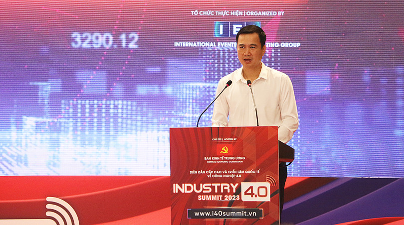 Thứ trưởng Bộ Khoa học và Công nghệ Bùi Thế Duy chia sẻ về thực trạng phát triển AI tại Việt Nam tại Diễn đàn cấp cao về Công nghiệp 4.0 (Industry 4.0 Summit 2023)