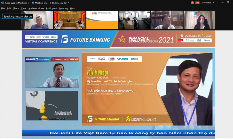 Ông Vũ Viết Ngoạn -nguyên Chủ tịch Ủy ban Giám sát Tài chính Quốc gia phát biểu