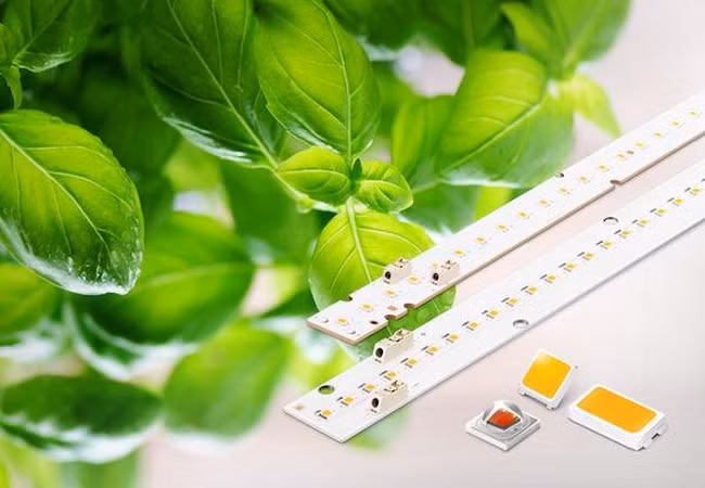Samsung đã mở rộng các giải pháp linh kiện số của đèn LED với các sản phẩm chiếu sáng mới cho cây trồng (Ảnh Samsung Newsroom)