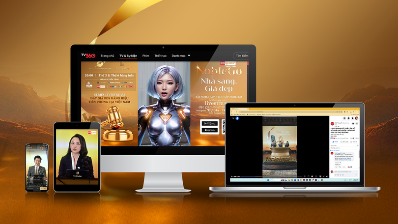 Livestream NobleGo không đặt mục tiêu bán nhà với giá cao nhất mà kỳ vọng mở rộng cơ hội tiếp cận bất động sản chất lượng cao với mức giá cạnh tranh nhất cho người dùng cuối