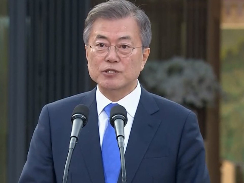 Toàn cảnh cuộc gặp lịch sử giữa Chủ tịch Triều Tiên Kim Jong Un và Tổng thống Hàn Quốc Moon Jae In ảnh 36