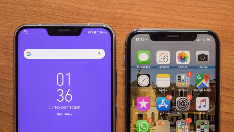 Huawei P20 Pro và iPhone X (ảnh: CNET)